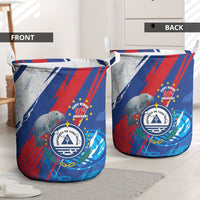 Cape Verde Independence Day Laundry Basket 51st Anniversary Manatee Coat Of Arms