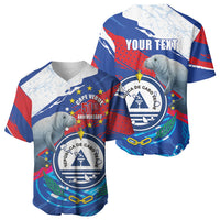 Personalized Cape Verde Independence Day Baseball Jersey 51st Anniversary Manatee Coat Of Arms