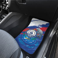 Personalized Cape Verde Independence Day Car Mats 51st Anniversary Manatee Coat Of Arms