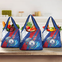 Cape Verde Independence Day Grocery Bag 51st Anniversary Manatee Coat Of Arms