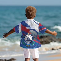 Personalized Cape Verde Independence Day Kid Hawaiian Shirt 51st Anniversary Manatee Coat Of Arms