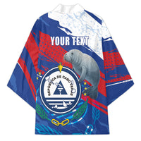 Personalized Cape Verde Independence Day Kimono 51st Anniversary Manatee Coat Of Arms