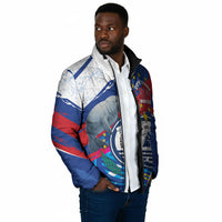 Personalized Cape Verde Independence Day Padded Jacket 51st Anniversary Manatee Coat Of Arms
