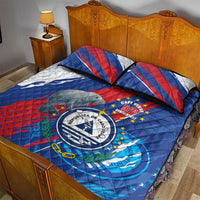Cape Verde Independence Day Quilt Bed Set 51st Anniversary Manatee Coat Of Arms
