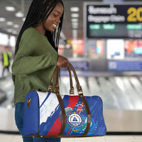 Cape Verde Independence Day Travel Bag 51st Anniversary Manatee Coat Of Arms
