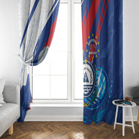 Cape Verde Independence Day Window Curtain 51st Anniversary Manatee Coat Of Arms