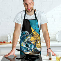 Personalized Bahamas Independence Day Apron Happy 10 July Blue Marlin Coat Of Arms