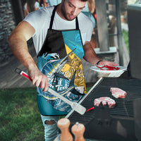 Personalized Bahamas Independence Day Apron Happy 10 July Blue Marlin Coat Of Arms