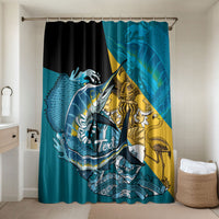 Personalized Bahamas Independence Day Bathroom Set Happy 10 July Blue Marlin Coat Of Arms