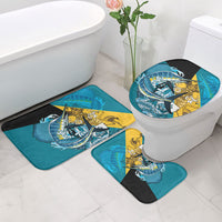 Personalized Bahamas Independence Day Bathroom Set Happy 10 July Blue Marlin Coat Of Arms