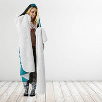 Personalized Bahamas Independence Day Hooded Blanket Happy 10 July Blue Marlin Coat Of Arms