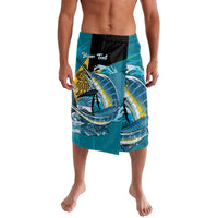 Personalized Bahamas Independence Day Lavalava Happy 10 July Blue Marlin Coat Of Arms