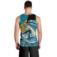 Personalized Bahamas Independence Day Men Tank Top Happy 10 July Blue Marlin Coat Of Arms