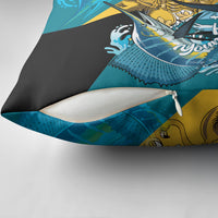 Personalized Bahamas Independence Day Pillow Cover Happy 10 July Blue Marlin Coat Of Arms