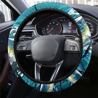 Bahamas Independence Day Steering Wheel Cover Happy 10 July Blue Marlin Coat Of Arms