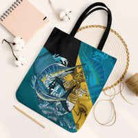 Personalized Bahamas Independence Day Tote Bag Happy 10 July Blue Marlin Coat Of Arms