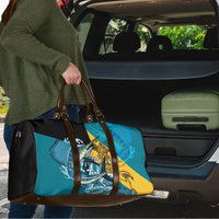 Personalized Bahamas Independence Day Travel Bag Happy 10 July Blue Marlin Coat Of Arms