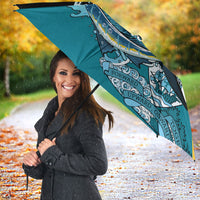 Personalized Bahamas Independence Day Umbrella Happy 10 July Blue Marlin Coat Of Arms