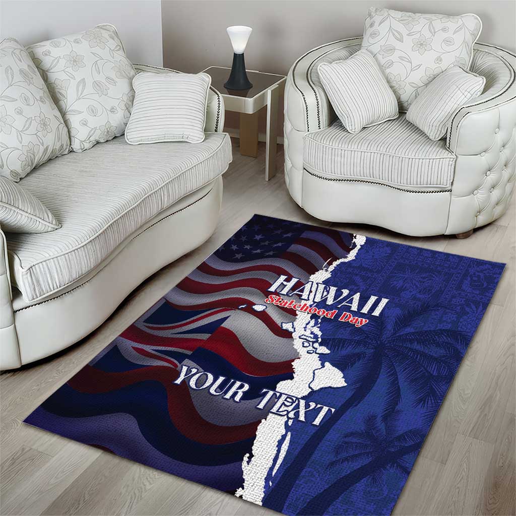 Personalized Hawaii Statehood Day Area Rug 66th Anniversary - Wonder Print Shop