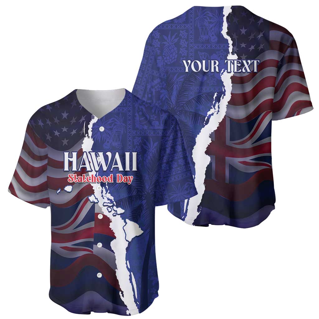 Personalized Hawaii Statehood Day Baseball Jersey 66th Anniversary - Wonder Print Shop