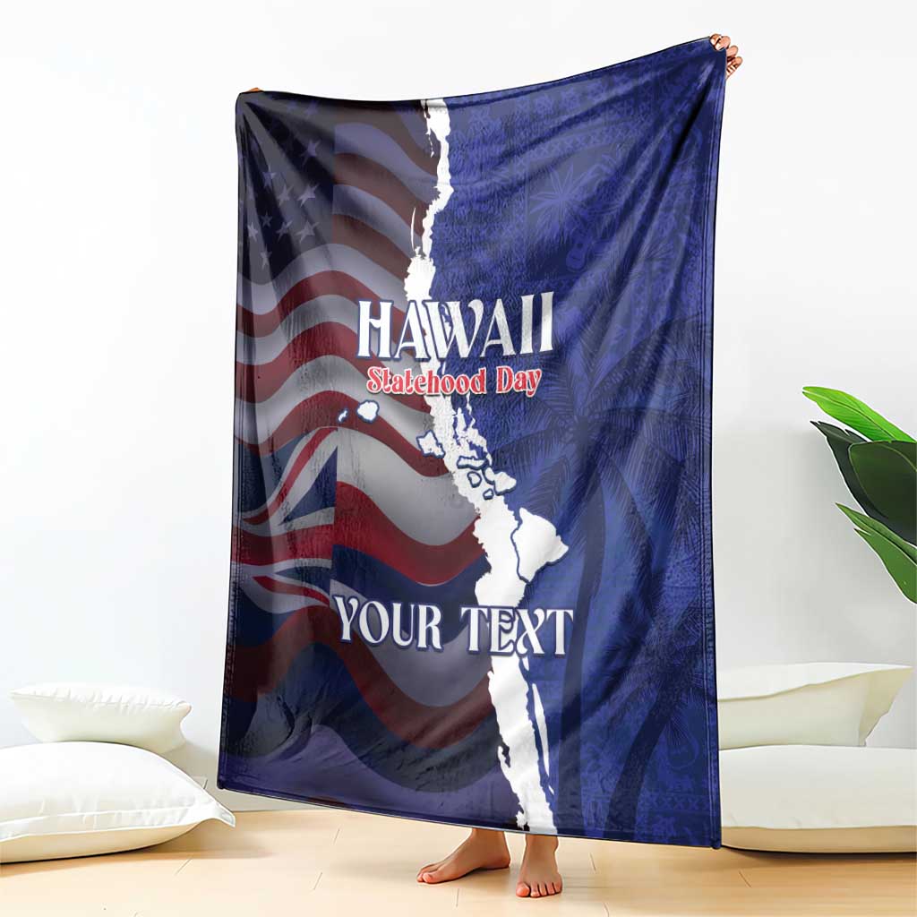 Personalized Hawaii Statehood Day Blanket 66th Anniversary - Wonder Print Shop