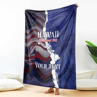 Personalized Hawaii Statehood Day Blanket 66th Anniversary - Wonder Print Shop