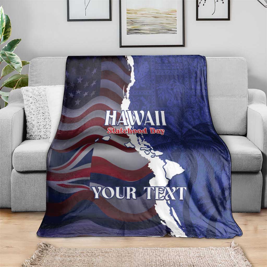 Personalized Hawaii Statehood Day Blanket 66th Anniversary - Wonder Print Shop