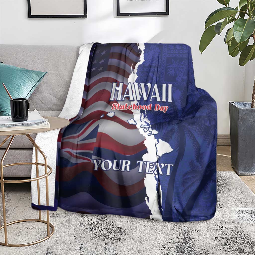 Personalized Hawaii Statehood Day Blanket 66th Anniversary - Wonder Print Shop