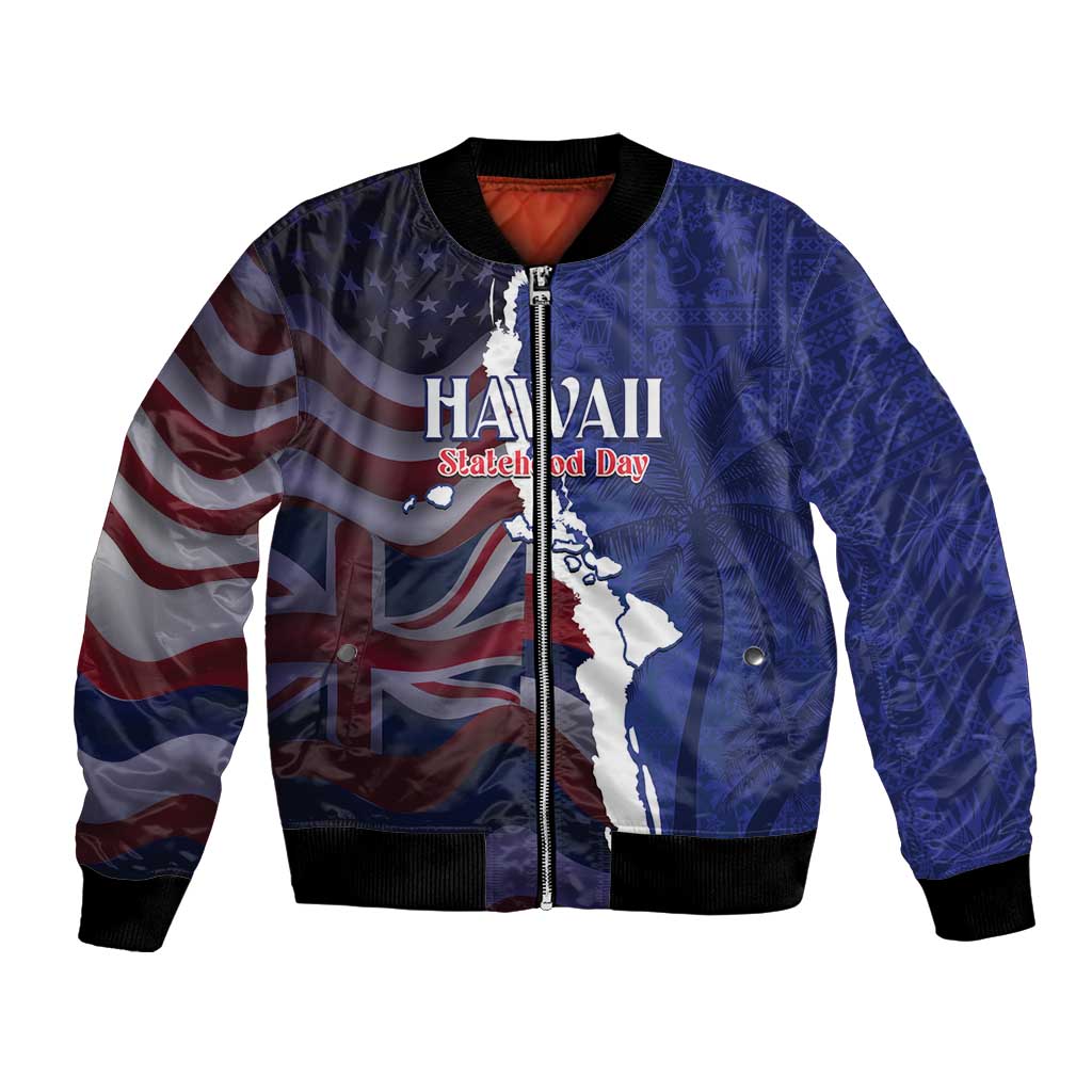 Personalized Hawaii Statehood Day Bomber Jacket 66th Anniversary - Wonder Print Shop