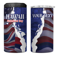 Personalized Hawaii Statehood Day 4 in 1 Can Cooler Tumbler 66th Anniversary - Wonder Print Shop