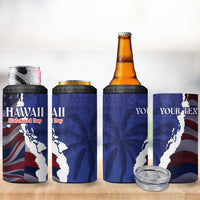 Personalized Hawaii Statehood Day 4 in 1 Can Cooler Tumbler 66th Anniversary - Wonder Print Shop