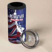 Personalized Hawaii Statehood Day 4 in 1 Can Cooler Tumbler 66th Anniversary - Wonder Print Shop