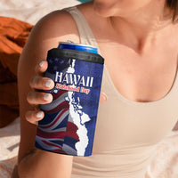 Personalized Hawaii Statehood Day 4 in 1 Can Cooler Tumbler 66th Anniversary - Wonder Print Shop
