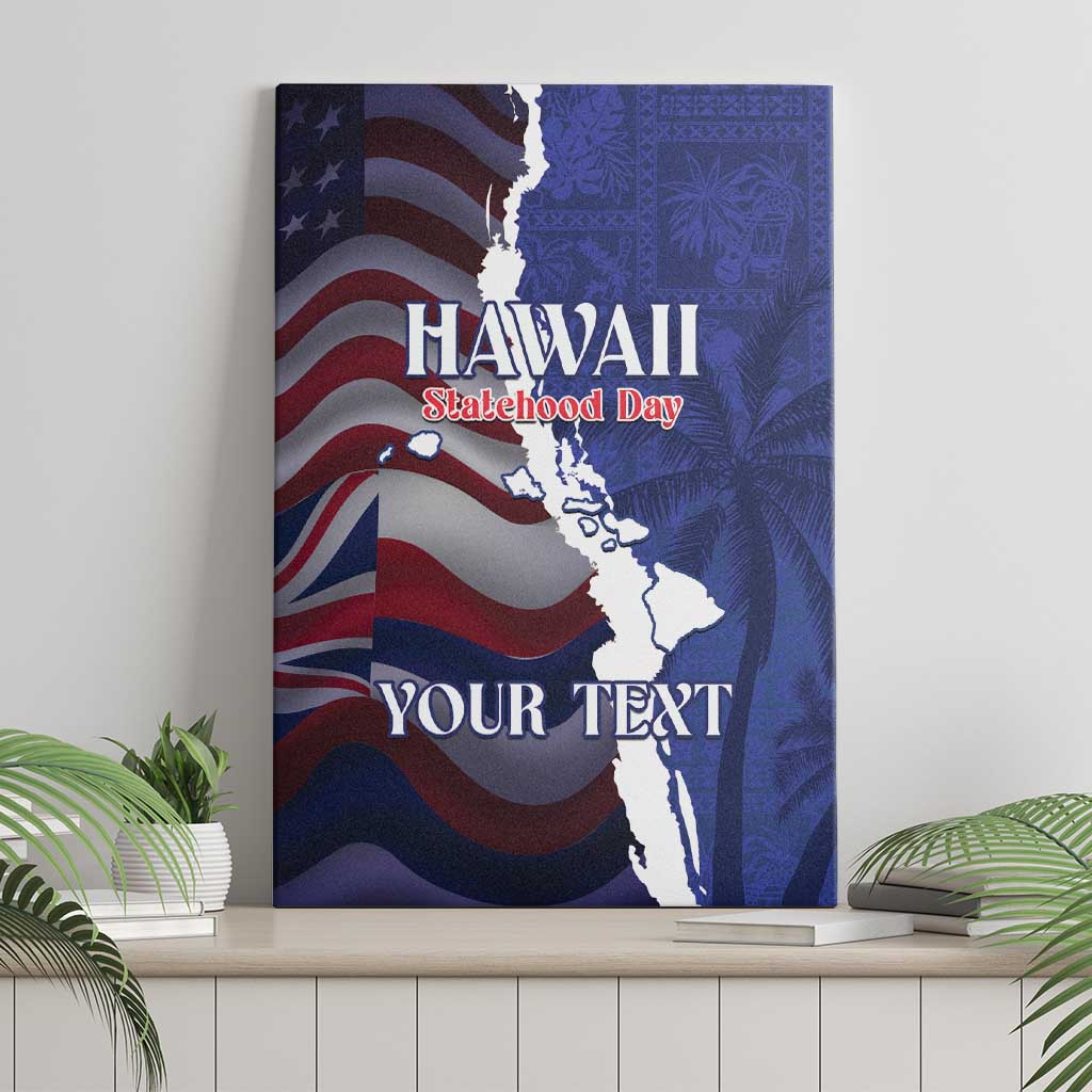Personalized Hawaii Statehood Day Canvas Wall Art 66th Anniversary - Wonder Print Shop