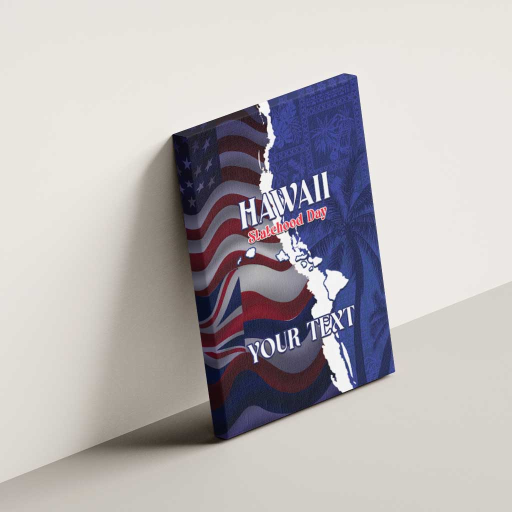Personalized Hawaii Statehood Day Canvas Wall Art 66th Anniversary - Wonder Print Shop