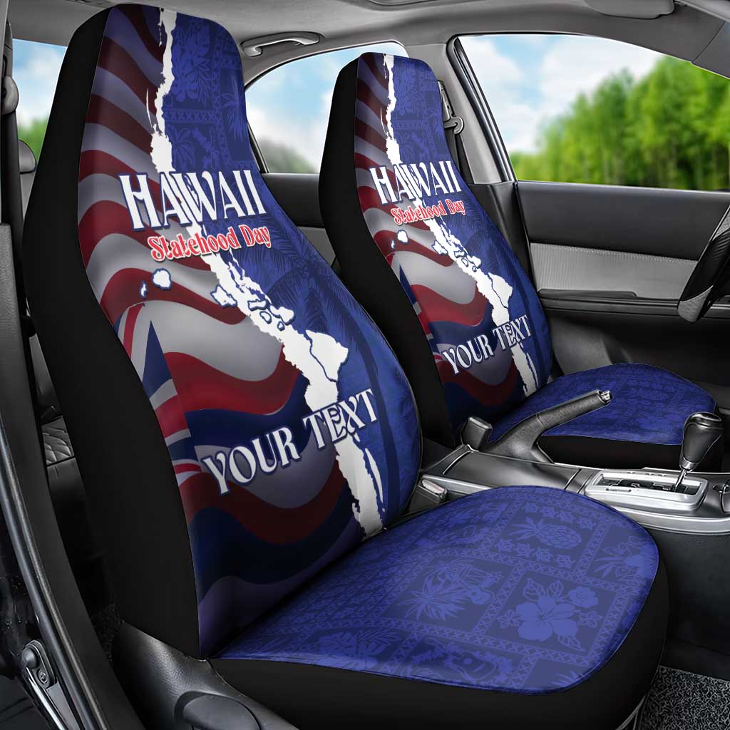Personalized Hawaii Statehood Day Car Seat Cover 66th Anniversary - Wonder Print Shop