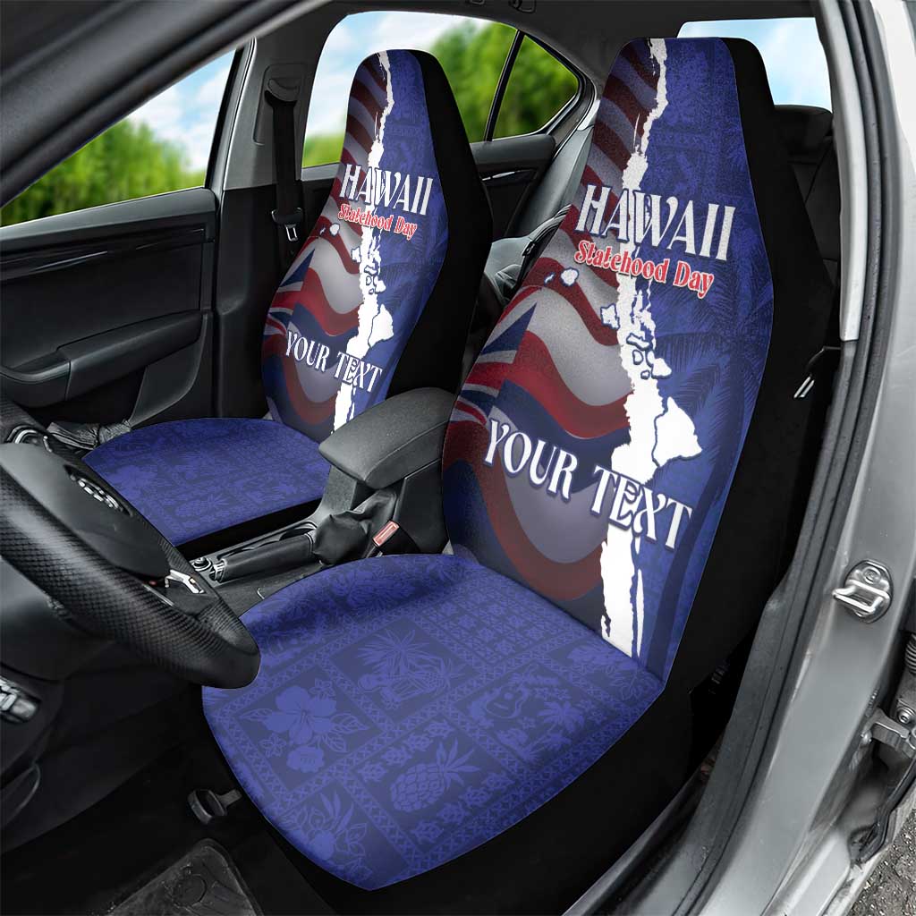 Personalized Hawaii Statehood Day Car Seat Cover 66th Anniversary - Wonder Print Shop