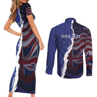 Personalized Hawaii Statehood Day Couples Matching Short Sleeve Bodycon Dress and Long Sleeve Button Shirt 66th Anniversary - Wonder Print Shop