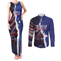 Personalized Hawaii Statehood Day Couples Matching Tank Maxi Dress and Long Sleeve Button Shirt 66th Anniversary - Wonder Print Shop