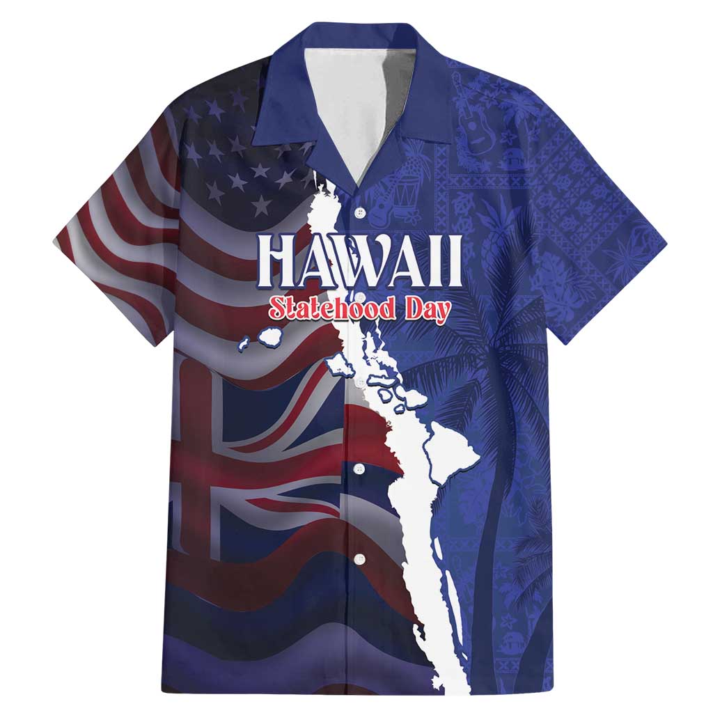 Personalized Hawaii Statehood Day Family Matching Mermaid Dress and Hawaiian Shirt 66th Anniversary - Wonder Print Shop