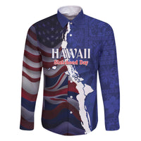 Personalized Hawaii Statehood Day Family Matching Off The Shoulder Long Sleeve Dress and Hawaiian Shirt 66th Anniversary - Wonder Print Shop