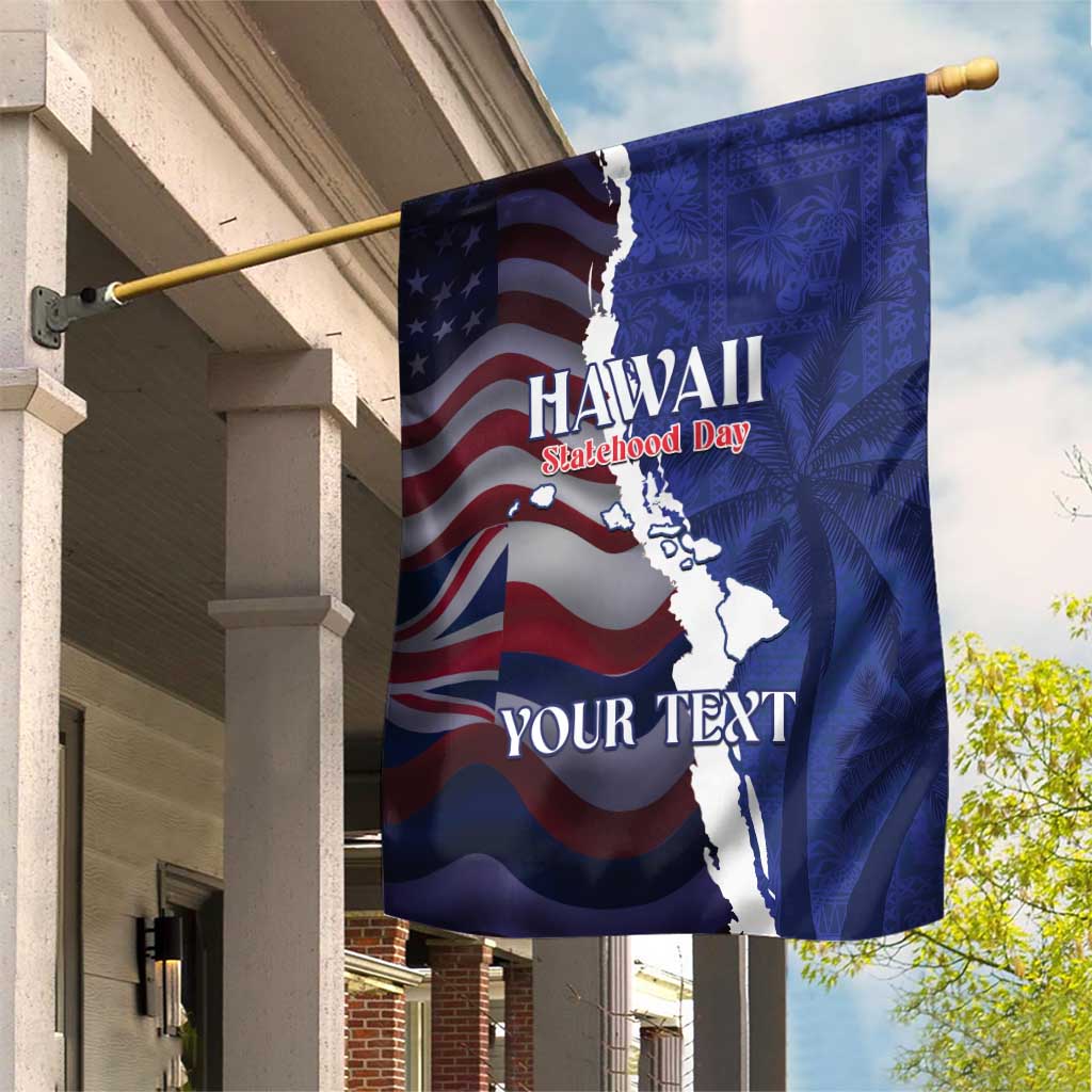 Personalized Hawaii Statehood Day Garden Flag 66th Anniversary - Wonder Print Shop