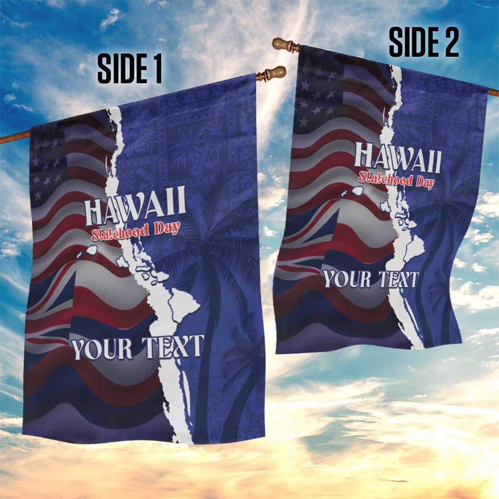 Personalized Hawaii Statehood Day Garden Flag 66th Anniversary - Wonder Print Shop
