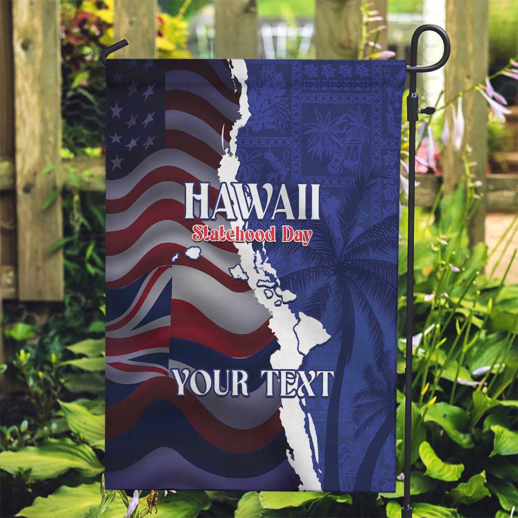 Personalized Hawaii Statehood Day Garden Flag 66th Anniversary - Wonder Print Shop