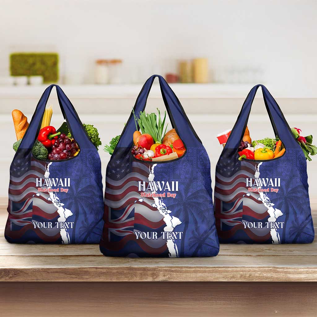 Personalized Hawaii Statehood Day Grocery Bag 66th Anniversary - Wonder Print Shop