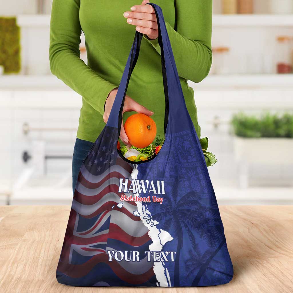 Personalized Hawaii Statehood Day Grocery Bag 66th Anniversary - Wonder Print Shop