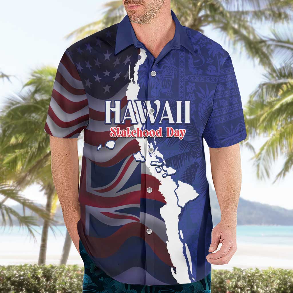 Personalized Hawaii Statehood Day Hawaiian Shirt 66th Anniversary - Wonder Print Shop