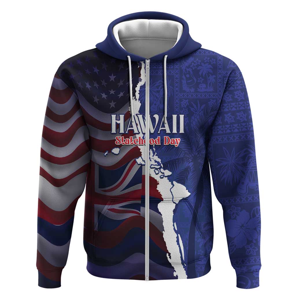 Personalized Hawaii Statehood Day Hoodie 66th Anniversary - Wonder Print Shop