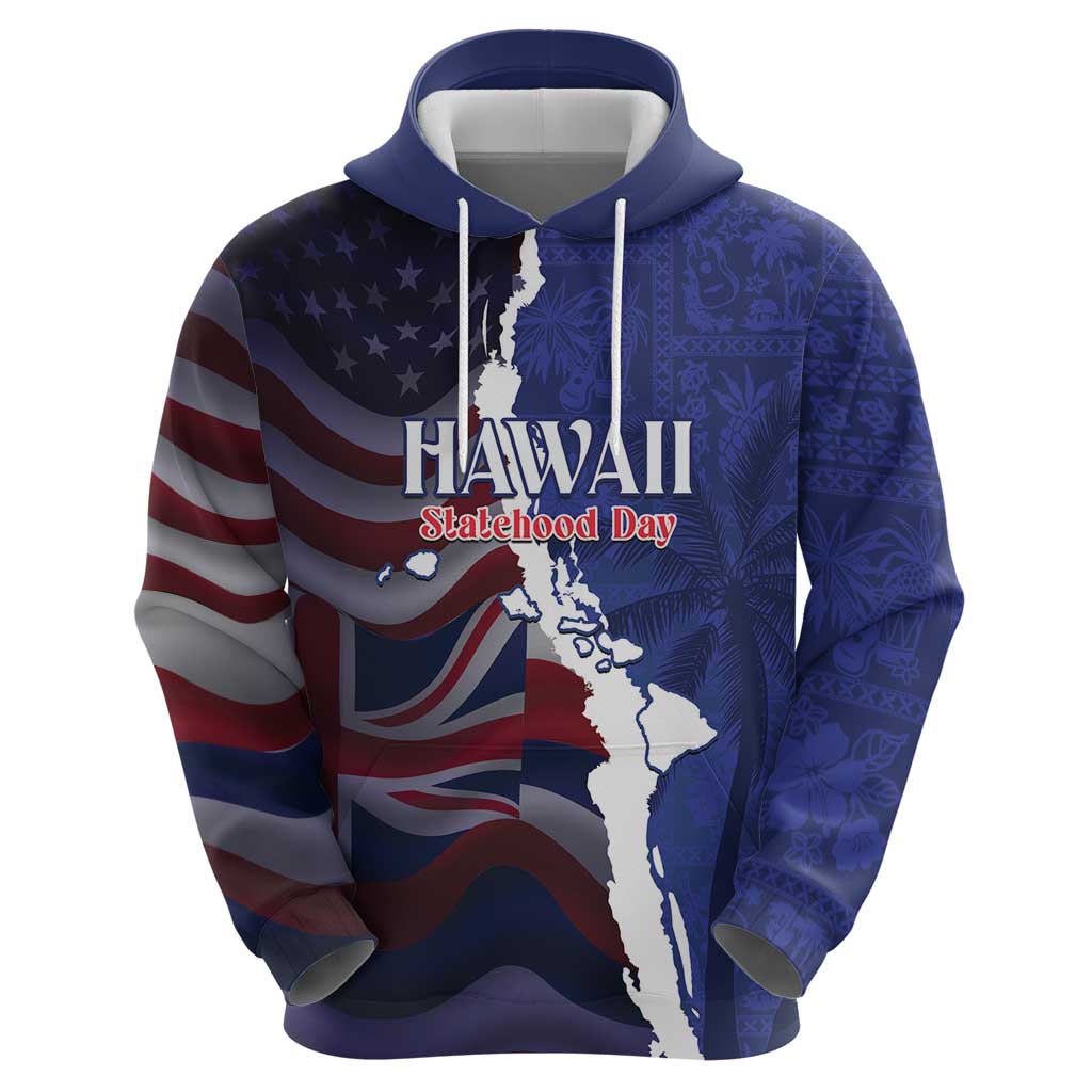Personalized Hawaii Statehood Day Hoodie 66th Anniversary - Wonder Print Shop