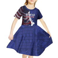 Personalized Hawaii Statehood Day Kid Short Sleeve Dress 66th Anniversary - Wonder Print Shop